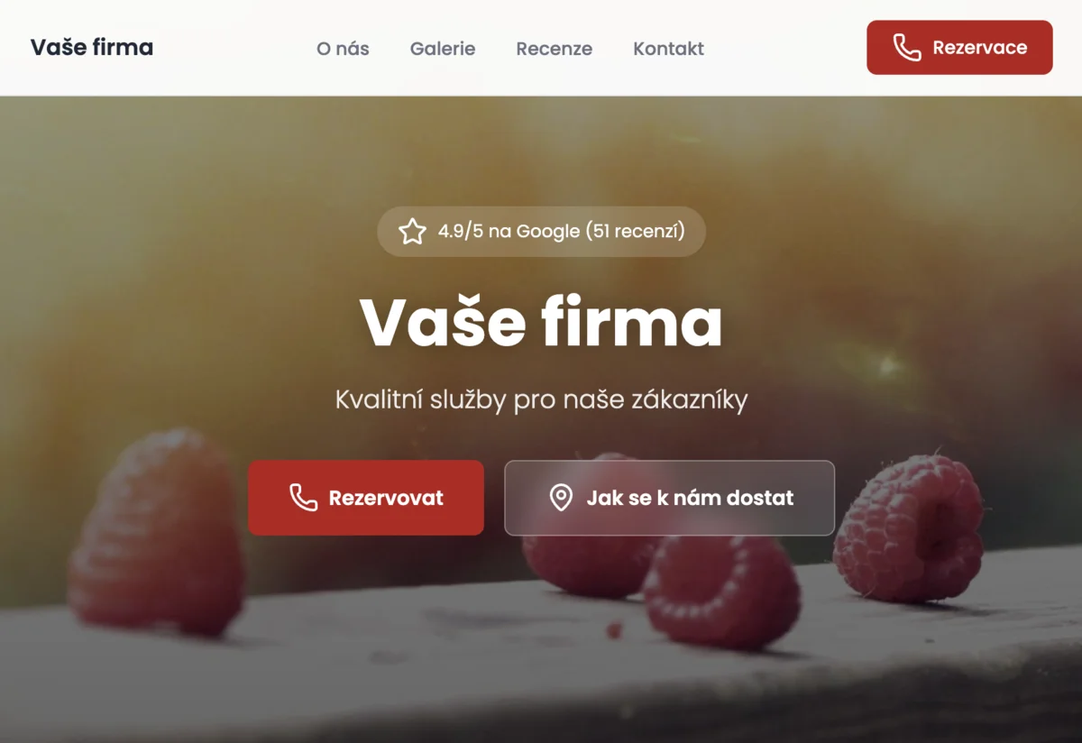 Beispiel einer professionellen Website von Iisi.ch für Kleinunternehmer